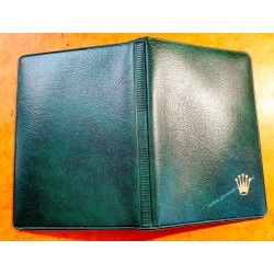 Rare & Vintage ROLEX Green Grain Leather Large Billfold Wallet AUTHENTIC ref 100.00.41