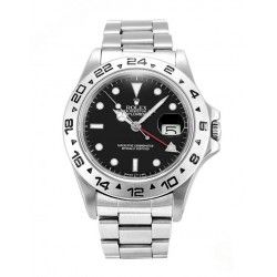 ROLEX LUNETTE ACIER GRADUÉE 24H MONTRES VINTAGES ROLEX EXPLORER II 16550 thick font MARK I