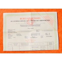 Rolex Vintage Garantie Vierge document papier Bureaux Suisses marché chronomètres Montres Submariner 5510, 5512, GMT 6542, 1675