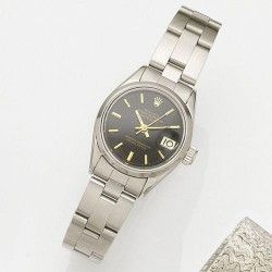 Rolex rare vintage 60's Lunette acier 24mm Montres Dames Oyster Perpetual ref 6718