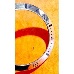 Universal Genève Rare accessoire montres vintage Lunette rotative acier graduée Ø38mm Luminova