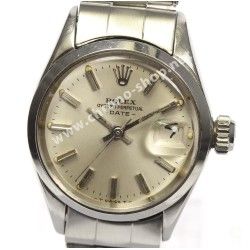 Rolex rare vintage 60's Lunette acier 24mm Montres Dames Oyster Perpetual Date ref 6516