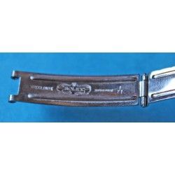 Old 1971 engraved Ladies Stainless Steel Rolex No Date Oyster Watch Buckle Clasp 9mm for rivits folded bracelet 11mm