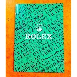 Vintage 80-90s Collector Rolex Green oyster Translation booklet watches 16800, 16660, 16550, 16750 ref 565.00.300.6.96