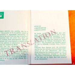 Vintage 80-90s Collector Rolex Green oyster Translation booklet watches 16800, 16660, 16550, 16750 ref 565.00.300.6.96