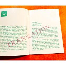 Vintage 80-90s Collector Rolex Green oyster Translation booklet watches 16800, 16660, 16550, 16750 ref 565.00.300.6.96