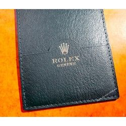 ROLEX PORTE CARTES ETUI DOCUMENTS MONTRES EN CUIR VERT CARTE DE GARANTIE PAPIER ref 0101.40.34