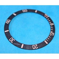 Dark Blue Faded Rolex Submariner Bezel Insert Black Stainless Steel 16800/0 16610 aged