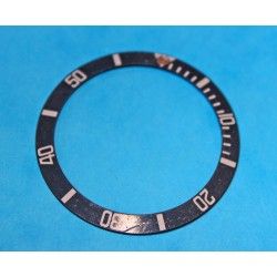 Dark Blue Faded Rolex Submariner Bezel Insert Black Stainless Steel 16800/0 16610 aged