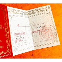 CARTIER Authentique Certificat de garantie internationale Montres MUST DE Cartier