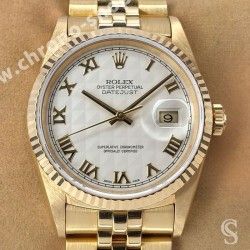 Rolex authentique Set aiguilles fines en or jaune & noir montres 36mm Datejust 16013,16018 Cal 3035,3135