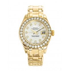 Rolex Accessoire horlogerie, jeu aiguilles bâtons or jaune 410-80298 montres Rolex dames Pearlmaster Diamants 80298