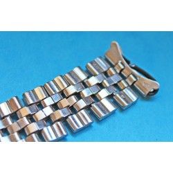 RARE TUDOR BRACELET OYSTER JUBILEE ACIER ref 6248-19 pour 19mm entrecornes à maillons pliés embouts 597