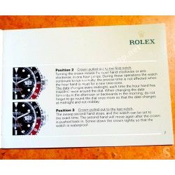 ROLEX AUTHENTIQUE LIVRET 2002 MONTRES HOMMES SPORT GMT MASTER II 16710, 16713, 16718