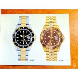 Rolex Genuine 2002 discontinued Watch Booklet advertising GMT MASTER II 16710,16713,16718