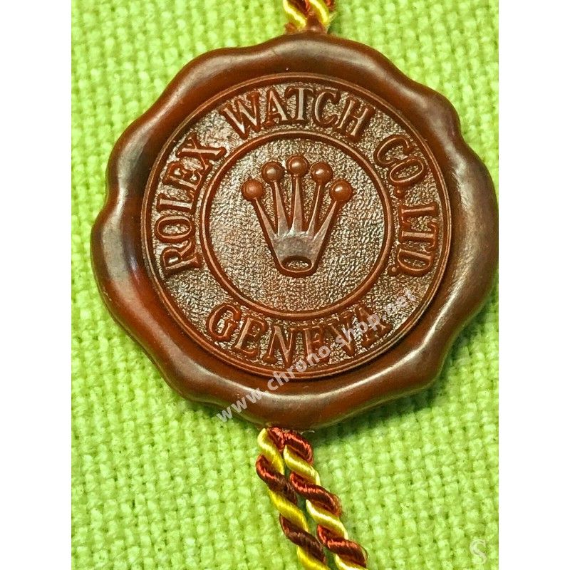 Rolex 70's Vintage Chronometer Red Hang Seal Tag CERTIFIED OFFICIAL CHRONOMETER FROG FOOT