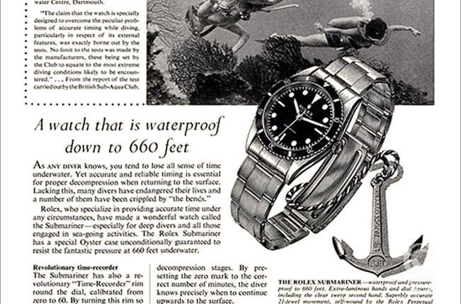 Rolex collectible 50s 60s 100m 330ft Submariner ANCHOR James bond watches 6538 6536 6204 5508