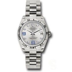 ROLEX MONTRES DAMES LADY DATEJUST PRESIDENT 31mm 178279 SET AIGUILLES OR BLANC BATONS Cal. 2235, 2135