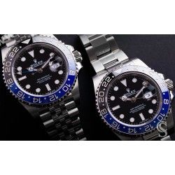 Rolex GMT-Master II BATMAN 116710BLNR Set Aiguilles Complet Chromalight Montres Hommes cal 3186