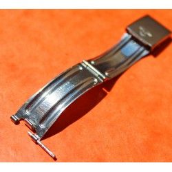 ORIGINALE BOUCLE DEPLOYANTE ACIER BAUME & MERCIER EN 15mm pour bracelets -NEUVE-