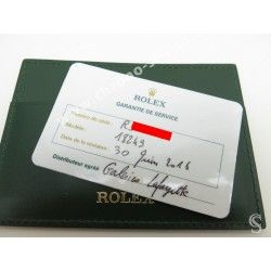 ROLEX 2010 Certificate International Service Guarantee Service PAPER CARD GMT MASTER 1675