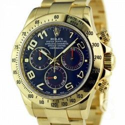 Rolex Aiguilles Chromalight Or jaune montres Cosmograph Daytona 116598,116568,116518,116528,116523 Cal 4130