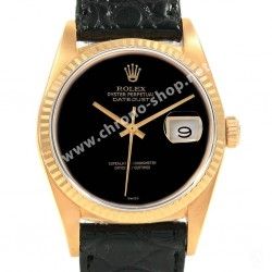 Rolex authentique Set aiguilles fines en or jaune & noir montres 36mm Datejust 16013,16018 Cal 3035,3135
