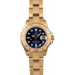 Rolex Aiguilles or jaunes luminova Yacht Master montres Dames 69628 Cal 2135 ref 410-69628-80