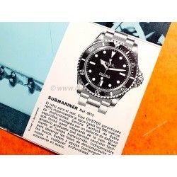 Rolex Rare livret des années 60 Montres vintages Daytona 6239, Rolex GMT 1675, Datejust 1601,1002,DayDate 1803,Submariner 5513