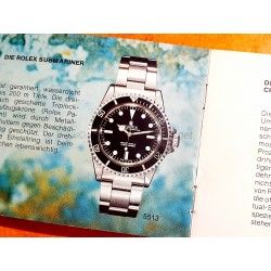 ROLEX 1981 BOOKLET LIVRET MONTRES VINTAGES SUBMARINER, SEA-DWELLER 5513, 1665, 16660,16808