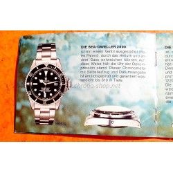 VINTAGE 1979 ROLEX SUBMARINER double RED DRSD SEA-DWELLER 1665 WATCHES Redsub 1680, 5513 WATCH BOOKLET, MANUAL CIRCA 1979