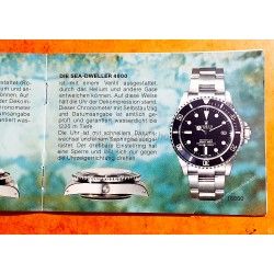 ROLEX 1981 BOOKLET LIVRET MONTRES VINTAGES SUBMARINER, SEA-DWELLER 5513, 1665, 16660,16808