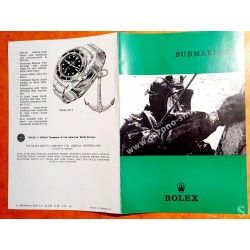 ROLEX 1969 VINTAGE MONTRES ROLEX EXPLORER 1016 BROCHURE LIVRET AUTHENTIQUE