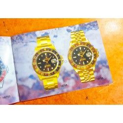 ROLEX VINTAGE COLLECTOR 1981 LIVRET MONTRES GMT MASTER 16750, 16758, 16753 BOOKLET, MANUEL, MODE D'EMPLOI