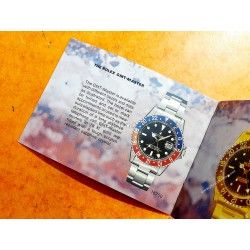 Vintage Collectible 1984 Rolex GMT-Master 16750, 16753, 16758, 16760 FAT LADY Watch Instruction Booklet Manual