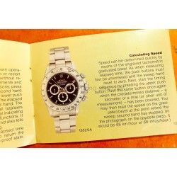 Rolex 1988 Vintage 16523, 16528, 16520 Daytona Patrizzi Cosmograph Watch Manual Booklet Brochure