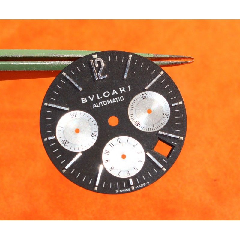 ORIGINAL CADRAN BULGARI CHRONOMÈTRE NOIR ET BLANC