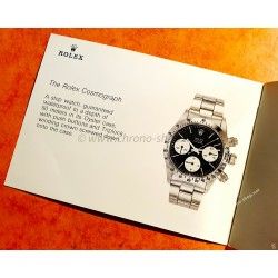 Rolex 70's Vintage & Collectible Genuine Cosmograph Daytona Paul Newman 6263,6265 Booklet, manual