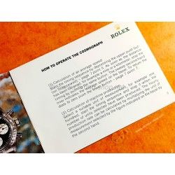 ROLEX VINTAGE LIVRET / NOTICE MONTRE COSMOGRAPH DAYTONA 6263, 6265 PAUL NEWMAN DE 1982