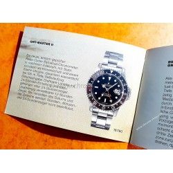 Vintage Collectible 1981 Rolex GMT-Master 16750, 16753, 16758 Watch Instruction Booklet Manual