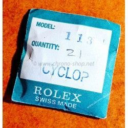 Rolex Tudor Rare Vintage Verre Acrylique Cyclope 113 plexiglas authentique & NOS montres DateJust 6304,6305,6307,6498,6604,6605
