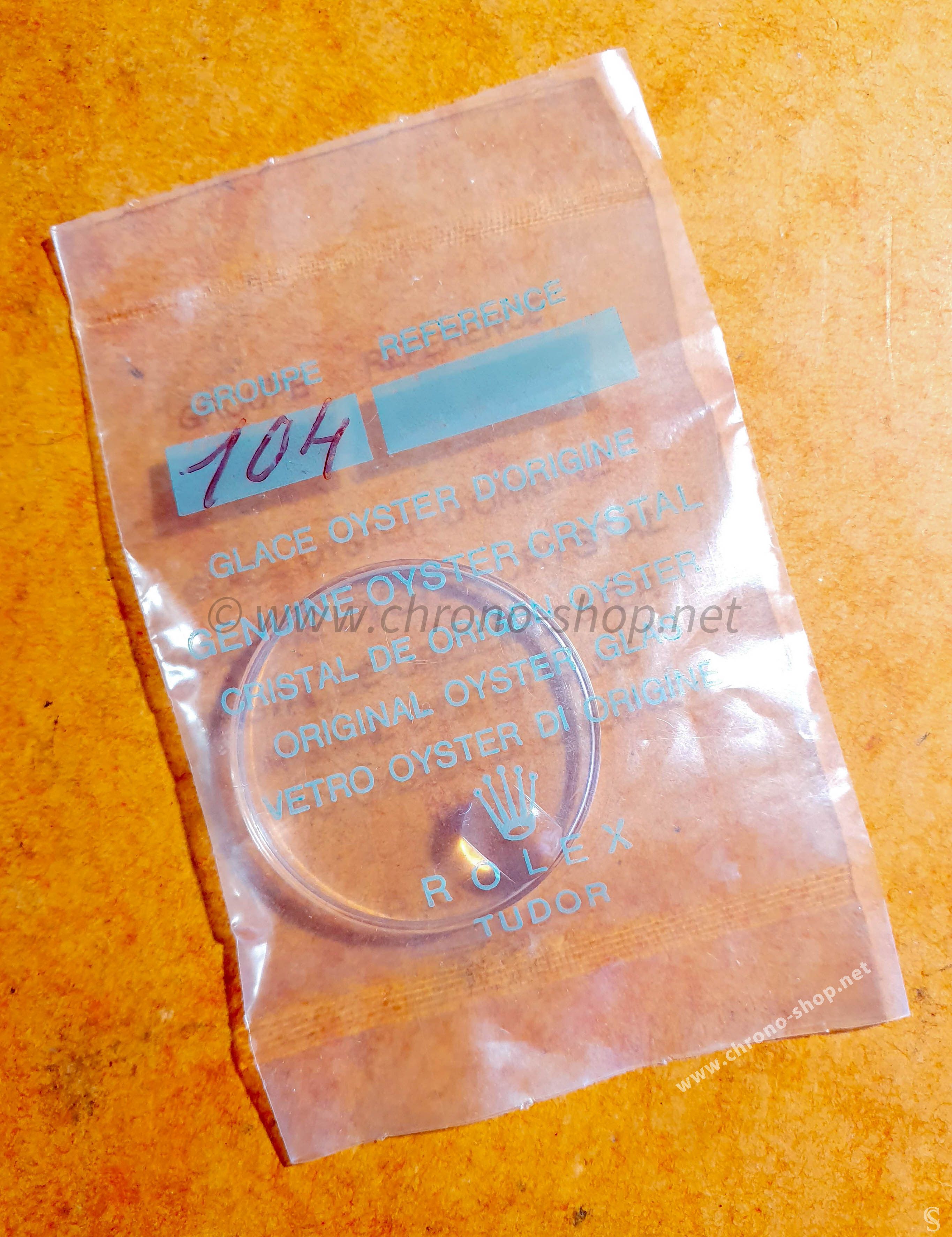 ROLEX Genuine Cyclop 104 OysterDate Plexiglas Watch Part Crystal Factory Sealed Package