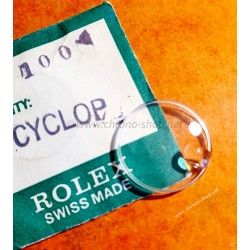 Rolex Tudor Rare Vintage Verre Acrylique Cyclope 100 plexiglas authentique & NOS montres Oysterdate 6406