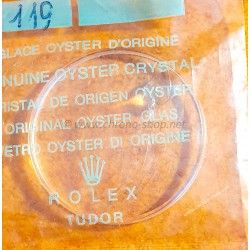 Rolex, Tudor Rare Genuine Factory plexiglas Plastic Crystal Cyclop 119 fits TUDOR OYSTERDATE 7974 SHOCK-RESISTING 34mm