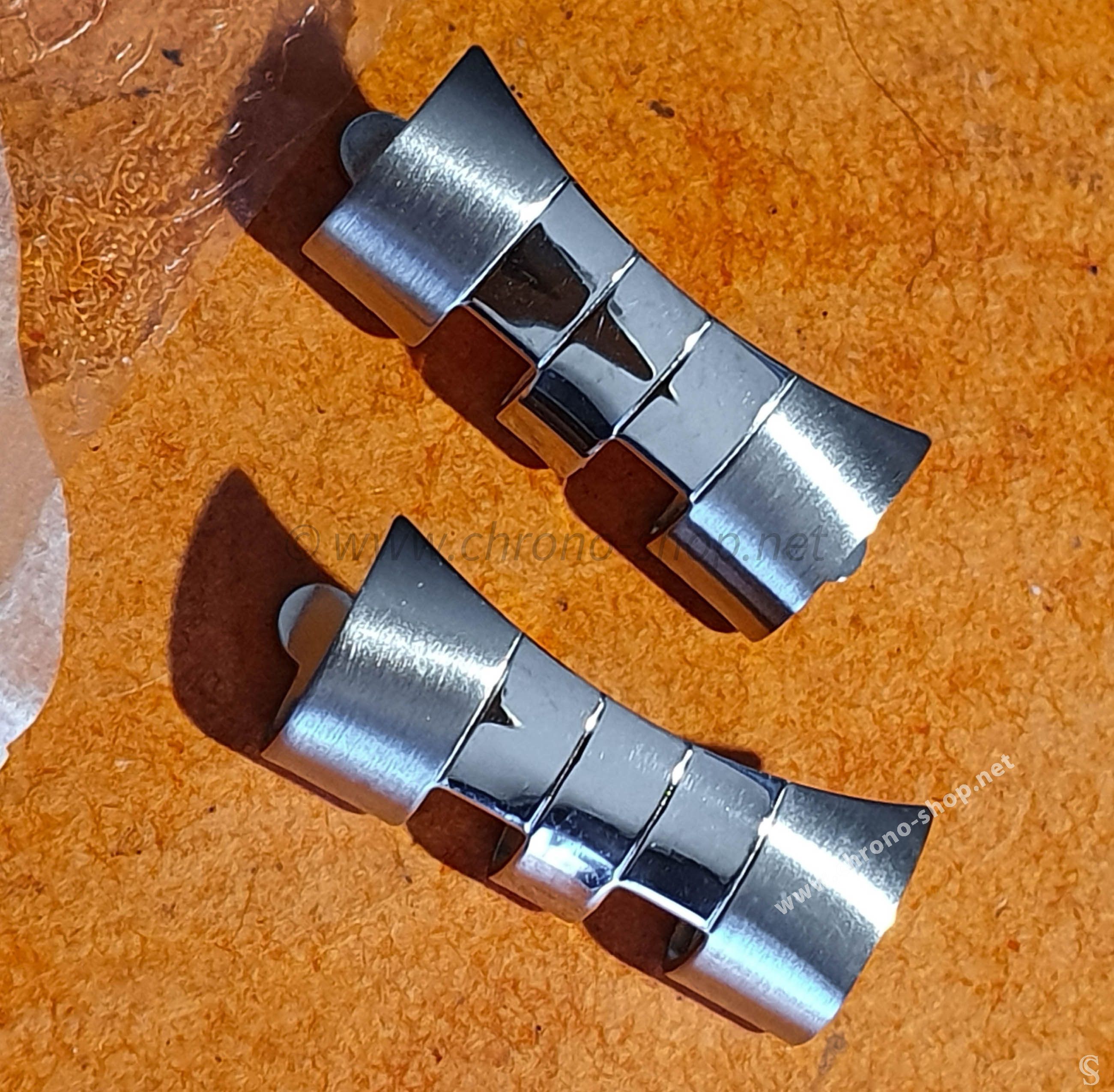 ROLEX PAIR OF ENDLINKS, ENDPIECES 601 REF V326010 17mm ENDLINK BAND