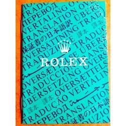 Vintage 80-90s Collector Rolex Green oyster Translation booklet watches 16800, 16660, 16550, 16750 ref 565.00.300.6.96