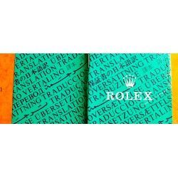 Vintage 80-90s Collector Rolex Green oyster Translation booklet watches 16800, 16660, 16550, 16750 ref 565.00.300.6.96