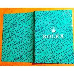 Vintage 80-90s Collector Rolex Green oyster Translation booklet watches 16800, 16660, 16550, 16750 ref 565.00.300.6.96