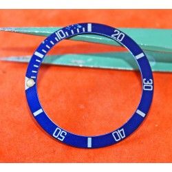 Old 90's Blue Rolex Submariner Tutone 16803 16613 16808 16618 Gold Watch Bezel Insert Part