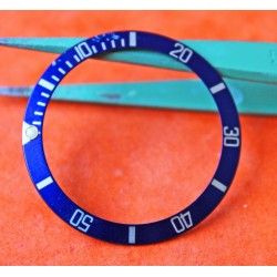 Old 90's Blue Rolex Submariner Tutone 16803 16613 16808 16618 Gold Watch Bezel Insert Part